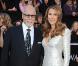 Céline Dion et son mari René Angelil sur le tapis rouge des Oscars à Los Angeles le 27 février 2011