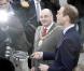 Le prince William et sa fiancée Kate Middleton en visite à Belfast, en Irlande du Nord, le 8 mars 2011.