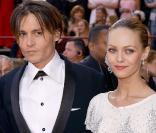 Vanessa Paradis et Johnny Depp lors des Oscars en février 2004 