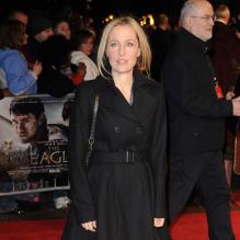 Gillian Anderson à l'occasion de l'avant-première britannique de <em>L'Aigle de la Neuvième Légion</em>, qui s'est tenue à l'Empire Cinema de Leicester Square, à Londres, le 9 mars 2011.