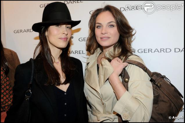 Dolores Chaplin et Mélanie Maudran lors de la soirée Gérard Darel le 9 mars 2011 à Paris