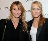 Sarah Lavoine et Robin Wright lors de la soirée Gérard Darel le 9 mars 2011 à Paris