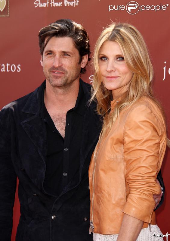 Patrick Dempsey et sa femme Jillian lors du gala de charité organisé par John Varvatos le 13 mars 2011 à West Hollywood (Los Angeles)