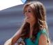 La ravissante Elizabeth Hurley sur le tournage de  Wonder Woman , à Los Angeles, le 15 mars 2011.