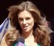 La ravissante Elizabeth Hurley sur le tournage de  Wonder Woman , à Los Angeles, le 15 mars 2011.