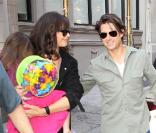 Katie Holmes, Tom Cruise, et leur petite Suri en septembre 2010 à New York. 