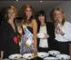 Sylvie Tellier, Laury Thilleman, Mathilda May et Sandrine Corman au lancement du fromage Philadelphia, au coeur du quartier de Montorgueil, à Paris. 23/03/2011