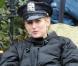 Leelee Sobieski le 29 mars 2011 en plein tournage de la nouvelle série policière  Rookies . Petite pause bien méritée. La doudoune est de rigueur, il fait frais à New-York en mars 