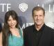 Mel Gibson et Oksana Grigorieva au temps du bonheur à la première du film The Edge of Darkness à Madrid en février 2010

