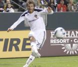  David Beckham joue durant la Western Conference playoff en Californie en novembre 2010 