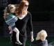 Marcia Cross et ses adorables jumelles Eden et Savannah lors d'un moment privilégié à Los Angeles.  
