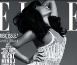 Nicki Minaj en couverture du magazine  ELLE , édition américaine, mai 2011.