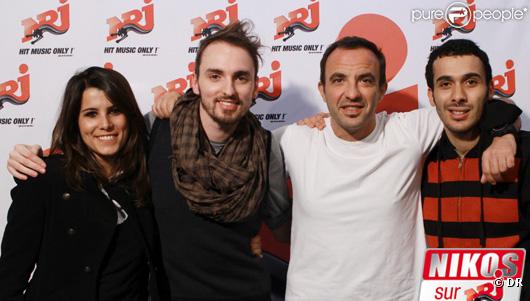 Karine Ferri, Mustapha El Atrassi, Christophe Willem et Nikos Aliagas dans le 6/9 de NRJ
