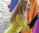 Beyoncé sur le tournage de son nouveau clip le 13 avril 2011