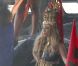 Beyonce Knowles en plein tournage de son nouveau clip Til the end of the word, à Los Angeles le 12 avril 2011
