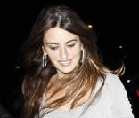 Penélope Cruz arrive au concert de Prince, avec Javier Bardem, le 14 avril 2011.