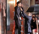 Jared Leto se prépare pour le tournage de la pub Hugo Boss. New York, 14 octobre 2010 