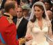 Le prince William et Kate Middleton échangent leurs voeux dans l'abbaye de Westminster à Londres le 29 avril 2011