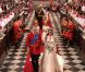 Kate et William sortent de l'abbaye de Westminster, à Londres, après avoir échangé leurs voeux, le 29 avril 2011.