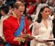 Le prince William et Kate Middleton échangent leurs voeux dans l'abbaye de Westminster à Londres le 29 avril 2011