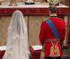 Le prince William et Kate Middleton échangent leurs voeux dans l'abbaye de Westminster à Londres le 29 avril 2011