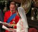 Le prince William et Kate Middleton échangent leurs voeux dans l'abbaye de Westminster à Londres le 29 avril 2011