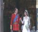 Le Prince William et la Princesse Catherine sortent de l'abbaye de Westminster après leur mariage le 29 avril 2011
