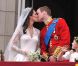Le baiser de la Princesse Catherine et du Prince William à Buckingham Palace le 29 avril 2011