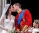Le baiser de la Princesse Catherine et du Prince William à Buckingham Palace le 29 avril 2011