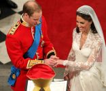Kate Middleton et William lors de leur mariage le 29 avril