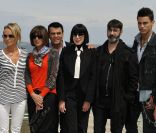 Cécile de Ménibus, Dominique Damien Réhel, Chantal Thomass, Franck Sorbier et Baptiste Giabiconi à Dinard à l'occasion du 18e Festival International des jeunes créateurs de mode, le 7 mai 2011