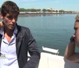Cécile de Ménibus et Yoann Gourcuff en interview pour Objectif Champion sur Direct 8, diffusé samedi 7 mai 2011