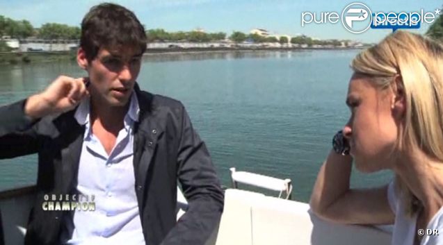 Cécile de Ménibus et Yoann Gourcuff en interview pour Objectif Champion sur Direct 8, diffusé samedi 7 mai 2011