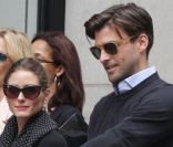 Olivia Palermo et son amoureux Johannes Huebl dans les rues du quartier de Soho à New York, le 8 mai 2011.