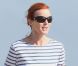 Marcia Cross et sa petite Savannah se balade sur la plage  à Santa Monica, Los Angeles, le 22 avril 2011.