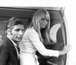 Gunter Sachs et Brigitte Bardot, à Munich, le 14 juillet 1966.