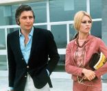 Gunter Sachs et Brigitte Bardot, à Munich, le 14 juillet 1966.