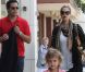 Jessica Alba se balade dans les rues de Los Angeles avec son mari Cash Warren et leur fille Honor, le 21 mai 2011