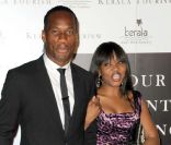 Didier Drogba et sa compagne Lala Diakité, à Londres, le 21 septembre 2010.