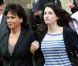 Anne Sinclair et sa belle-fille Camille à la sortie du tribunal de 19 mai 2011