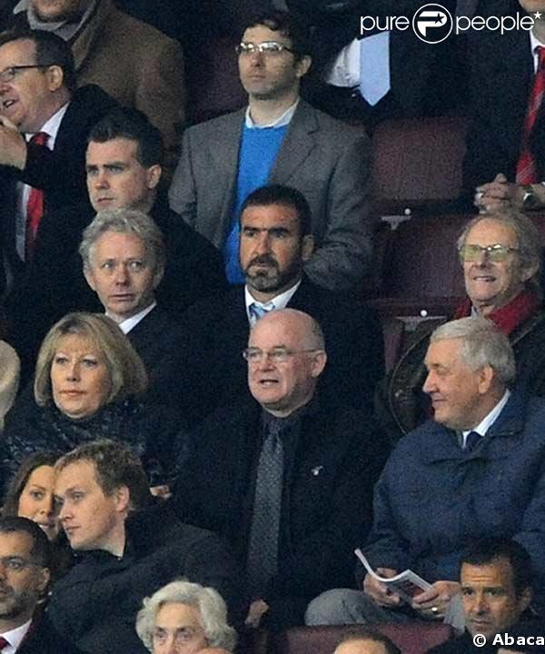 Eric Cantona et Ken Loach au quart de Final de la coupe UEFA 