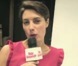 Alessandra Sublet dans le making of des 25 ans de Télé-Loisirs
