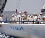 Le roi Juan Carlos d'Espagne en compétition au large de Majorque, en 2009