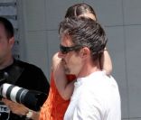 David Arquette et sa fille Coco à l\'occasion de la fête donnée par Joel Silver pour le Memorial Day dans sa propriété de Malibu, à Los Angeles, le 30 mai 2011.
