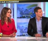 Jeny Priez et Matthieu Delormeau sur le plateau des Anges de la télé-réalité : Miami Dreams le 1er juin 2011