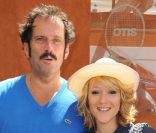 Christian Vadim et Julia Livage lors du tournoi de Roland-Garros, le 2 juin 2011.