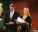 Eric Braeden et Melody Thomas Scott sur le plateau des Feux de l'amour en janvier 2007