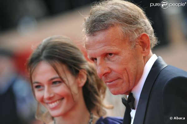 Patrick Poivre d'Arvor et Agathe Borne en mai 2008 à l'occasion du Festival de Cannes
