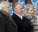 Jean-Claude Dassier, Didier Deschamps et Margarita Louis-Dreyfus, au Stade Vélodrome en 2010.