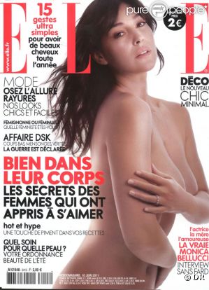 Monica Bellucci en couverture du magazine Elle du 10 juin 2011